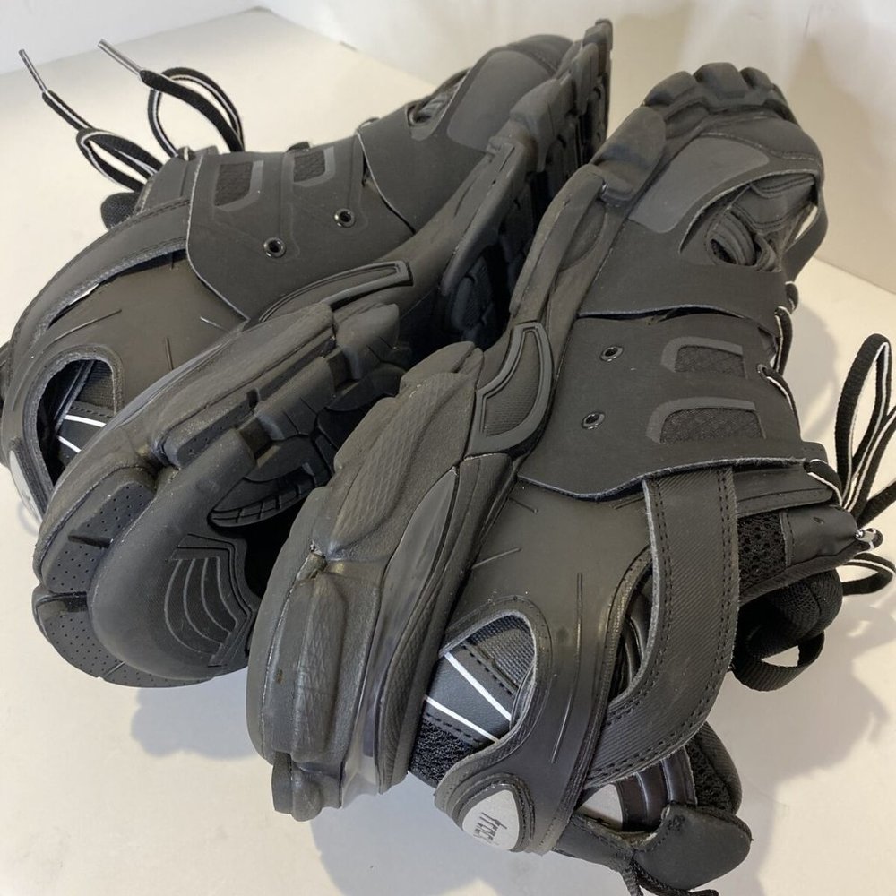 Balenciaga Black Track Trainers Mesh & Nylon Men’s Size 11 US 44 EUR with Bag - Picture 5 of 12